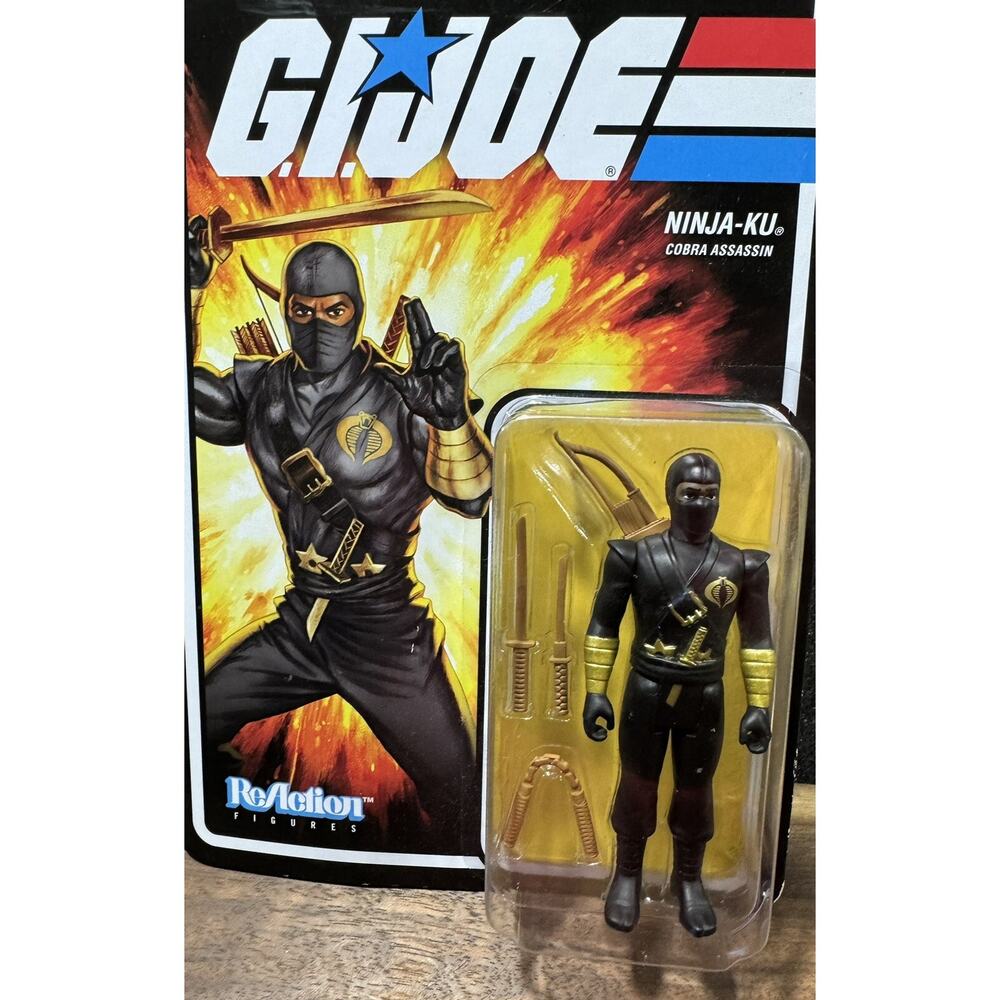 G.I. Joe Super 7 ReAction Figure NINJA-KU Cobra Assassin 3.75" new